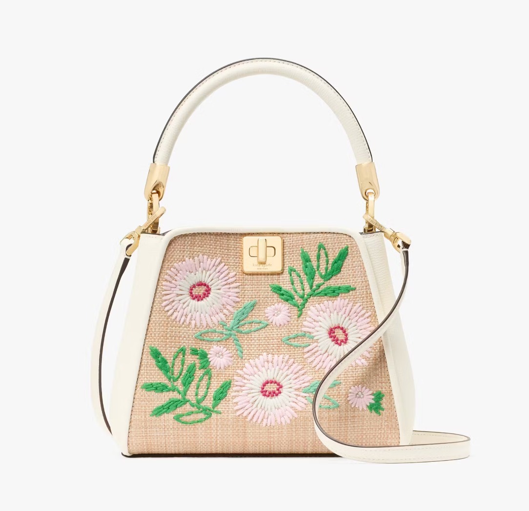 KATE SPADE フィービー ストロー スモール トップハンドルバッグ