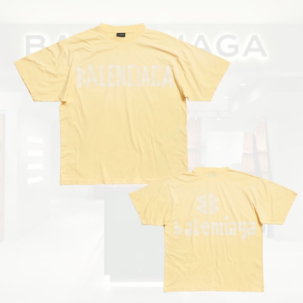 送料込+BALENCIAGA+Tape Type Tr Tシャツ ミディアムフィット