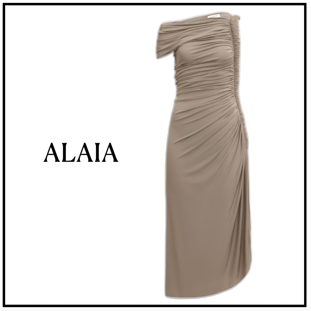 【ALAIA直営店】ROBE DRAPEE EN JERSEY SOUPLE