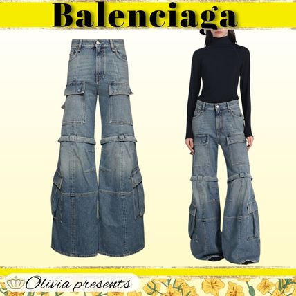 バレンシアガ フレアデニムジーンズ ライトブルー フレア BALENCIAGA(バレンシアガ) デニム・ジーパン(レディース