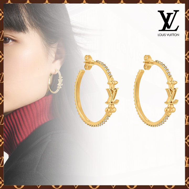 洗練のミニマル美♪【Louis Vuitton】アイコニック フープピアス