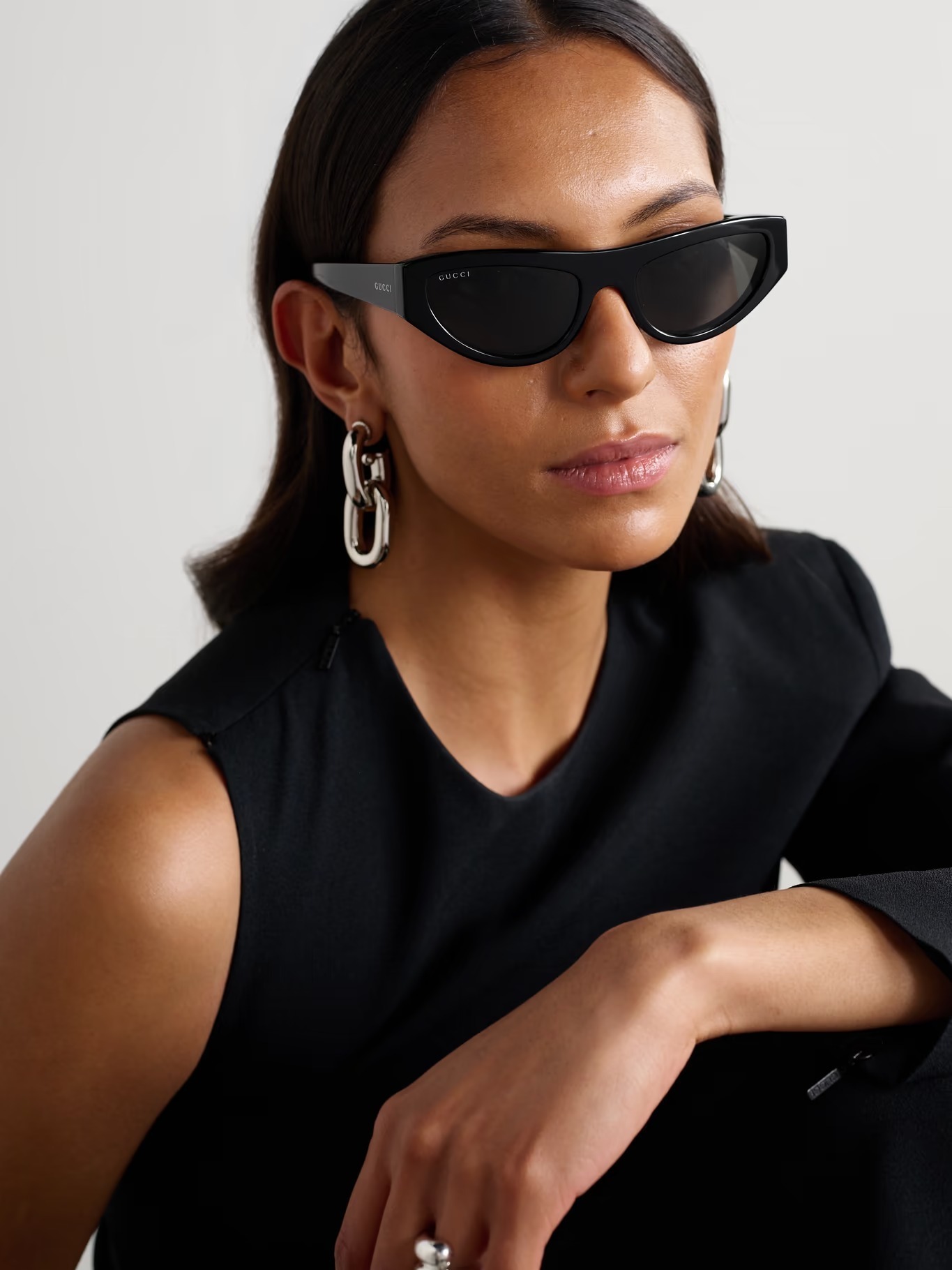 GUCCI EYEWEAR キャットアイ アセテート サングラス