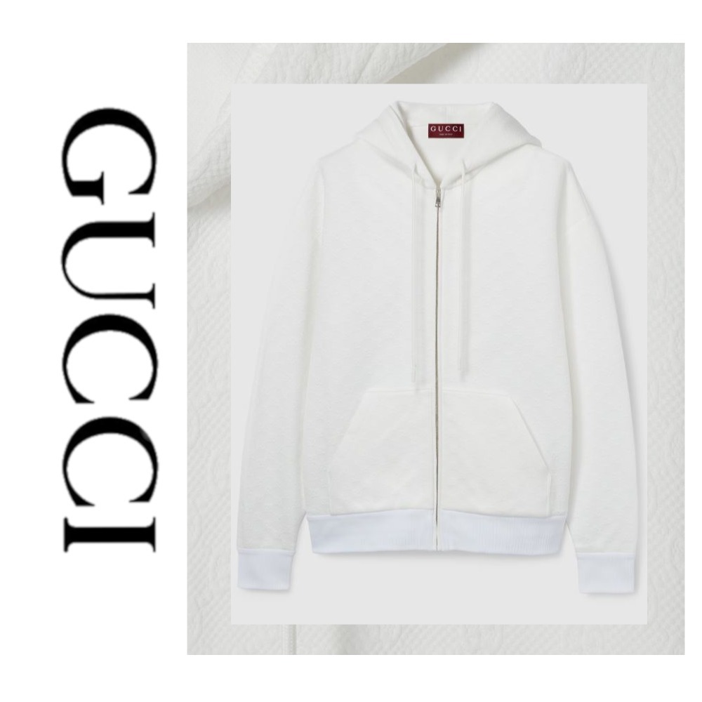 新作【GUCCI】GGエンボステクニカルジャージージップジャケット