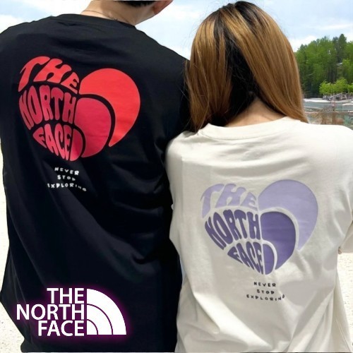 ■THE NORTH FACE■海外限定！おしゃれなハートデザイン Tシャツ
