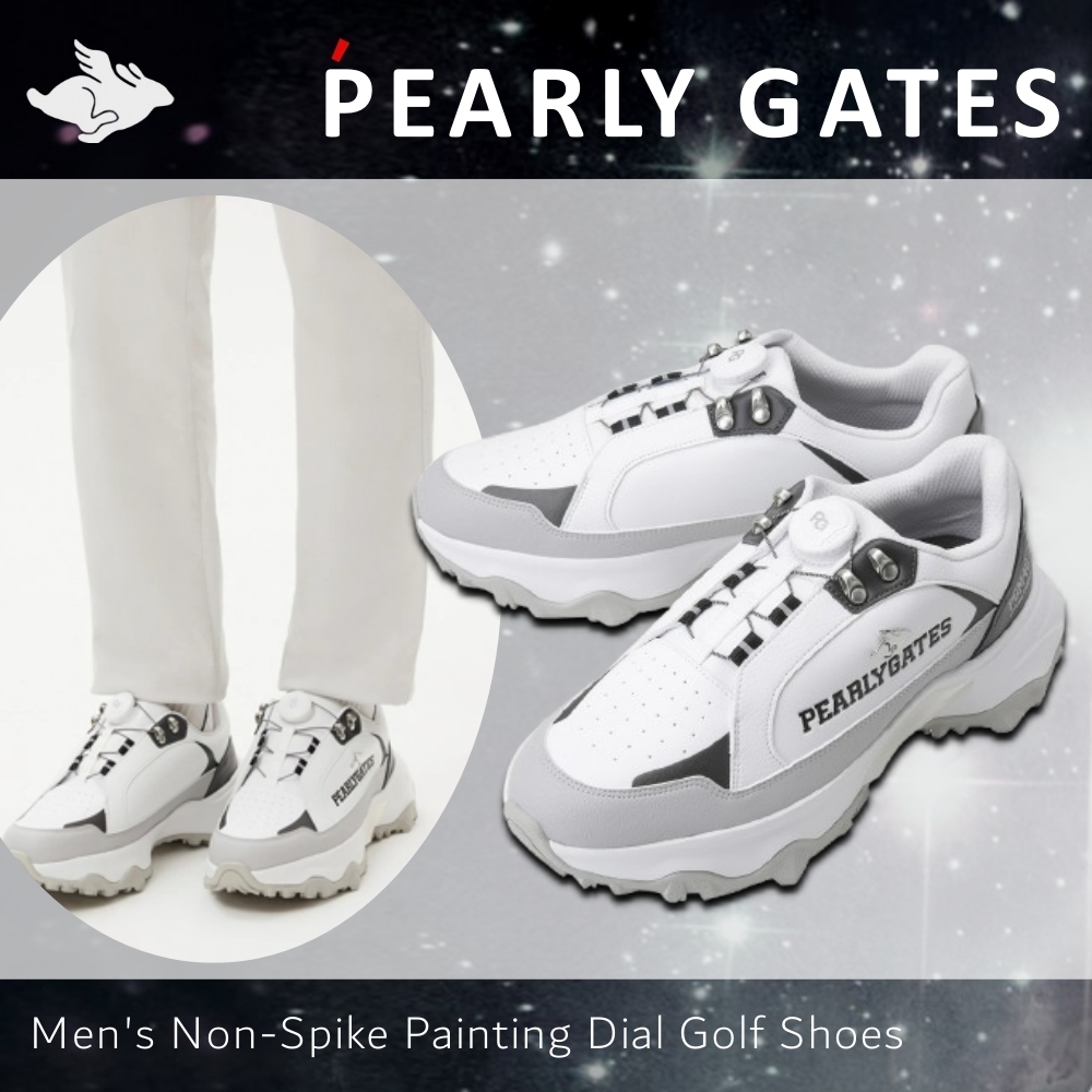 PEARLY GATES■メンズ ノンスパイク ダイヤル ゴルフシューズ