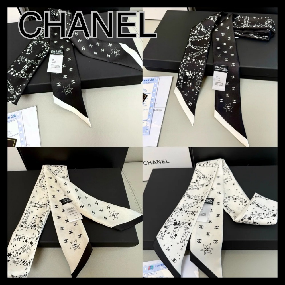 【凛とした洗練美】CHANEL スター＆CCロゴ モノトーンツイリー
