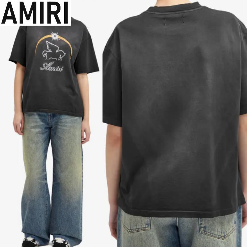 【AMIRI】ウィメンズ アミリ クリスタル ペガサス Tシャツ