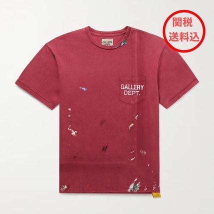送料関税込【GALLERY DEPT.】ロゴ ペイントスプラッター Tシャツ GALLERY ギャラリーデプト スプラッシュペイントロゴプリント T