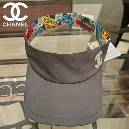 【スポーティーに♡日焼け対策】CHANEL サンバイザー ≪22SS☆≫シャネル サンバイザー ハット 完売前に (CHANEL/帽子