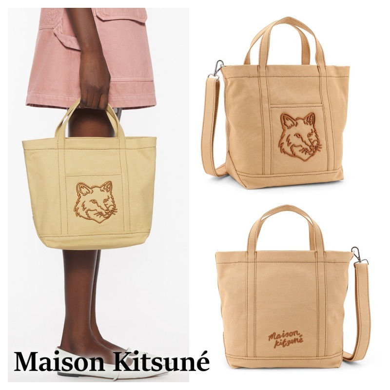 MAISON KITSUNE Fox Head スモール トートバッグ