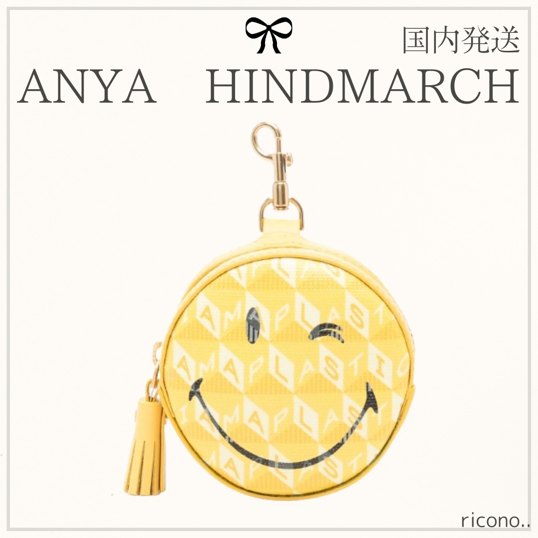 関税送料無【ANYA HINDMARCH】ウィンク イヤホンポーチ チャーム