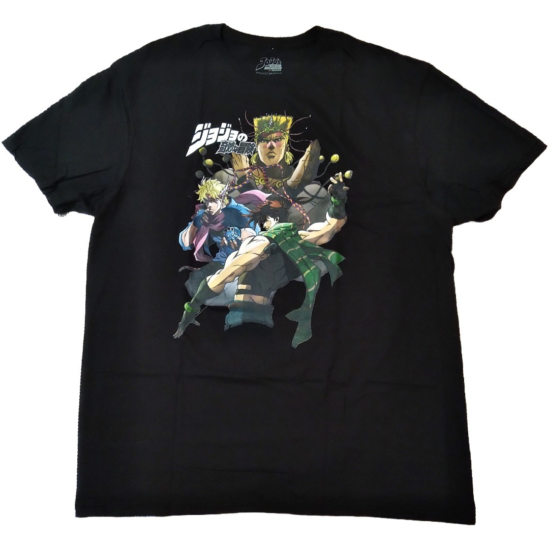 ジョジョの奇妙な冒険 Tシャツ 黒 第二部 アニメT 海外公式