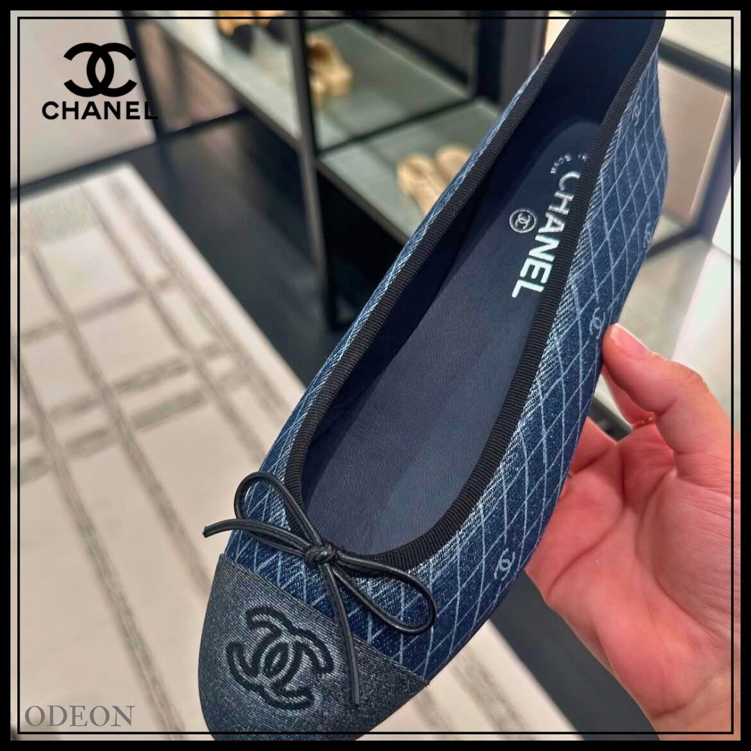*足元からオシャレに*【CHANEL】バレエシューズ デニム