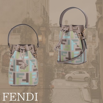 【FENDI】 モン トレゾール ハンドバッグ ベージュ