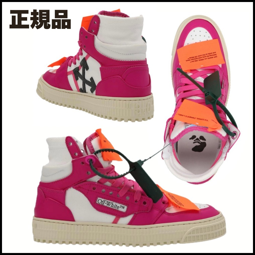 人気★Off-White★オフコートスニーカー PINK 関税送料込 正規品
