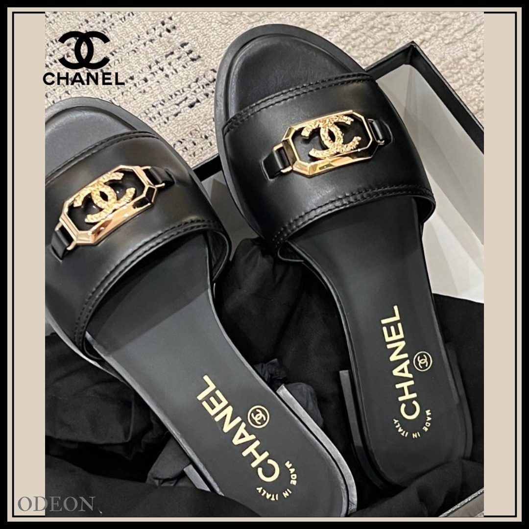 *ゴージャス感溢れる*【CHANEL】フラット ミュール サンダル