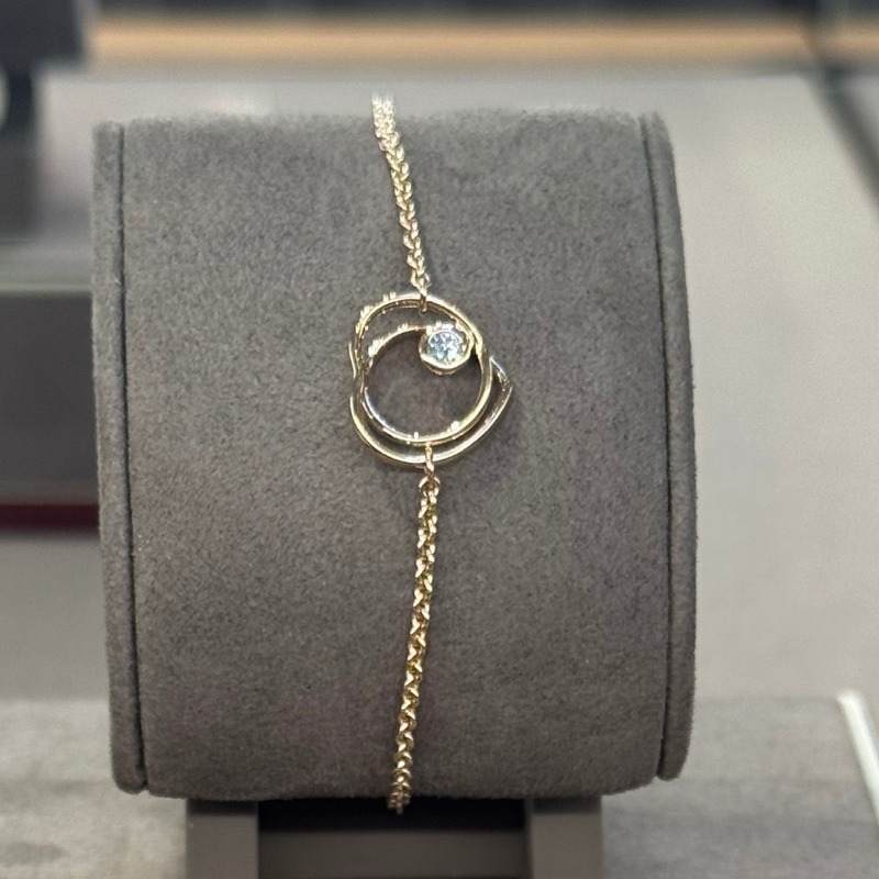 ★ダブルリングハート★【HERMES】ヴェルティージュハートブレス