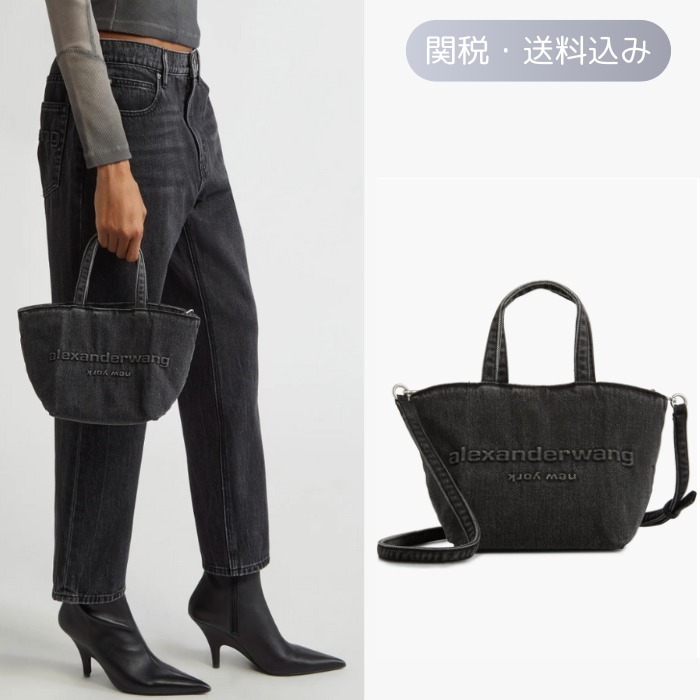【Alexander Wang】関税送料込 Punch デニム スモールトート