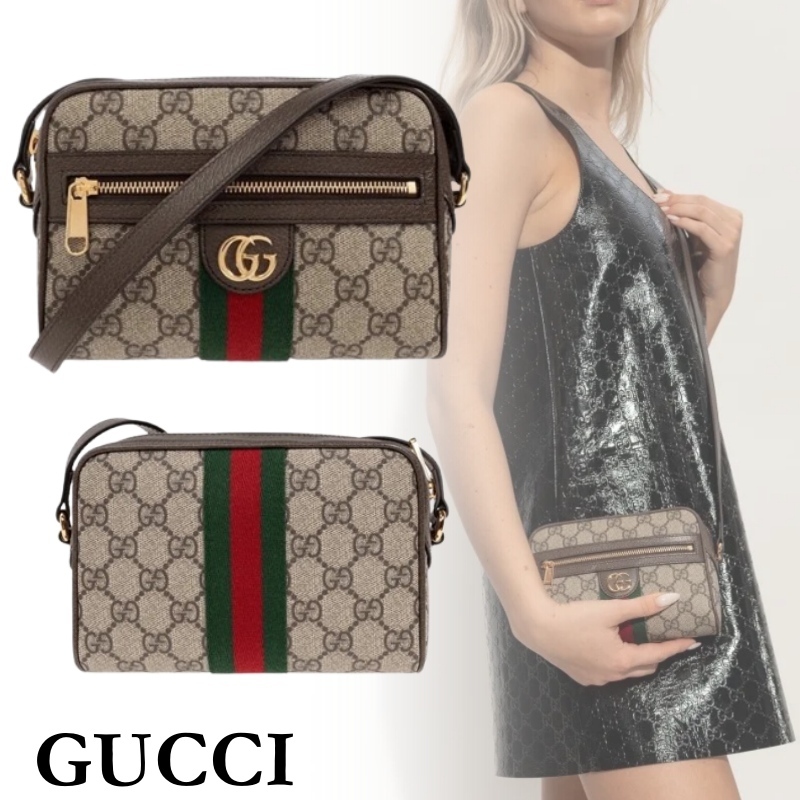 GUCCI GGスプリーム キャンバス オフィディア ミニバッグ