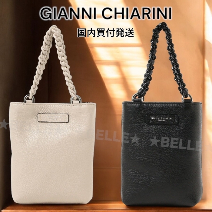 GIANNI CHIARINI CAMILLA レザートートバッグ ショルダーにも！