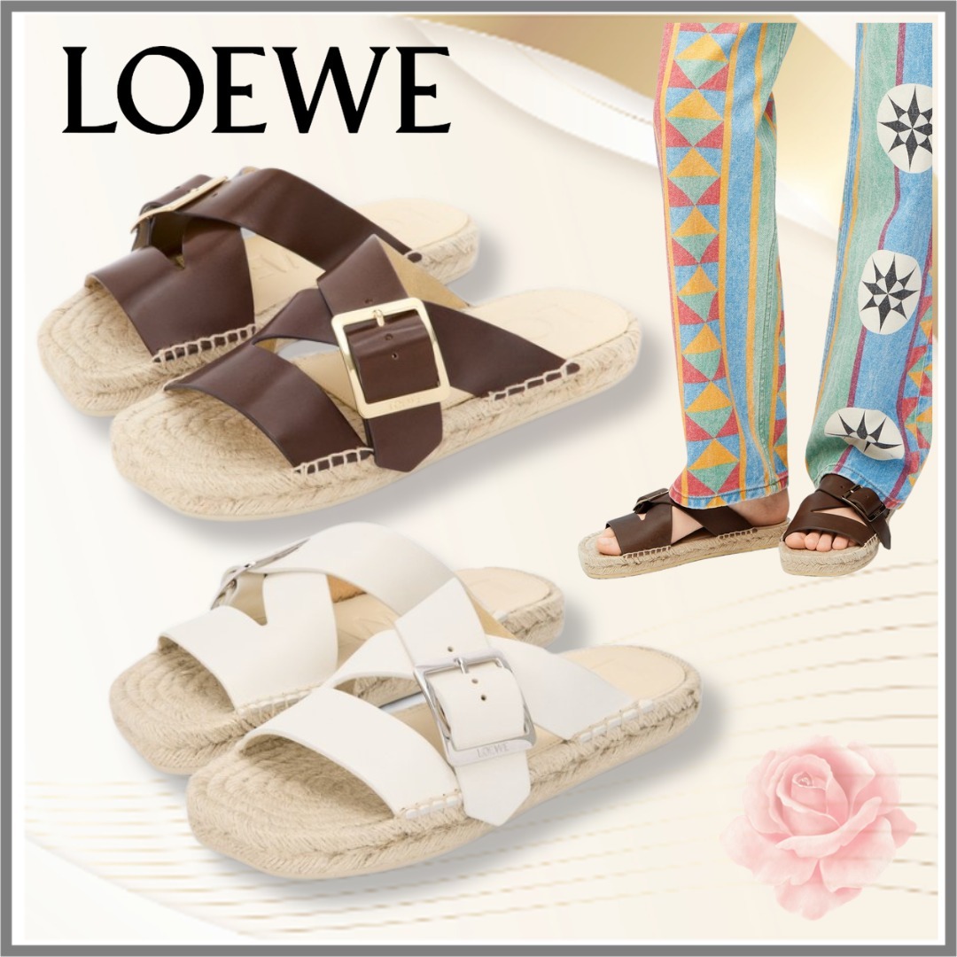 【LOEWE】ペタル エスパドリーユ スライド