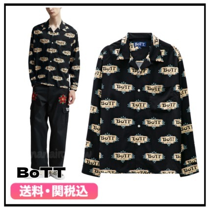 ★BoTT★ リュクス ロゴ レーヨン シャツ 送料関税込