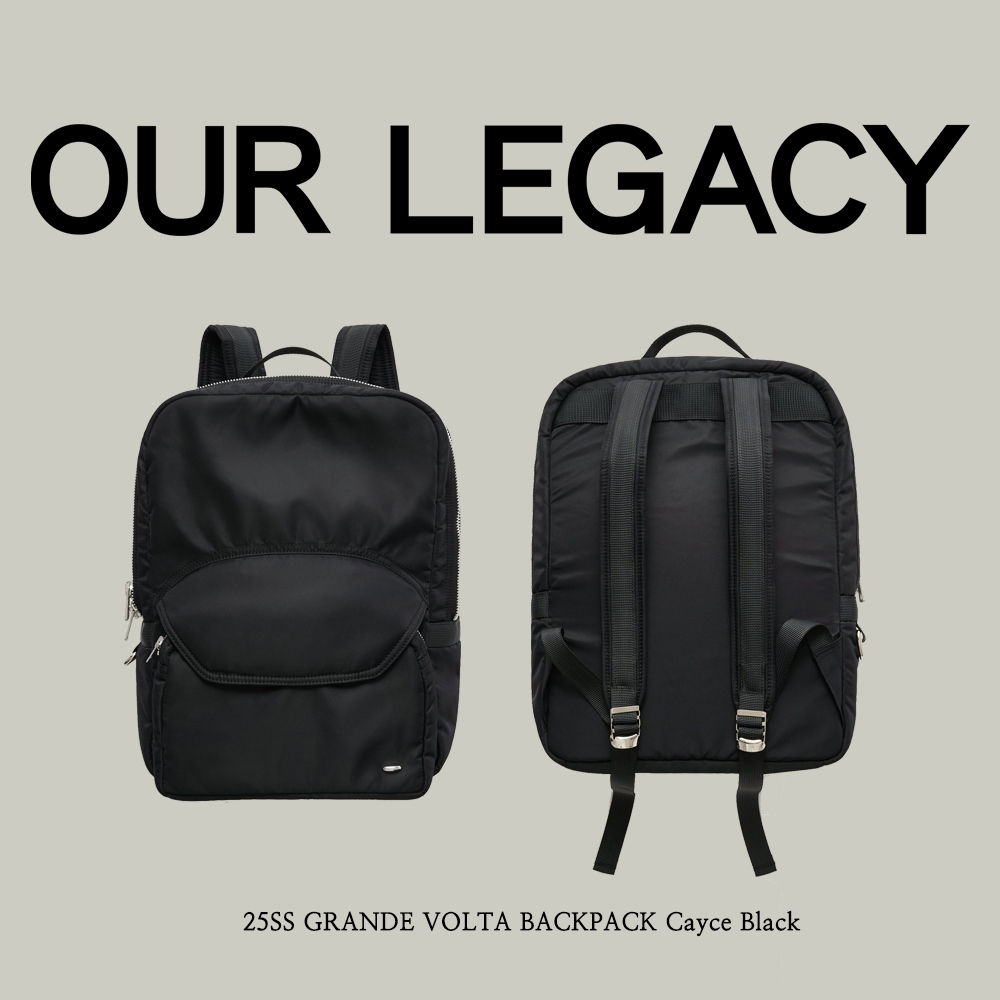 【Our Legacy】 25SS GRANDE VOLTA BACKPACK Cayce Black