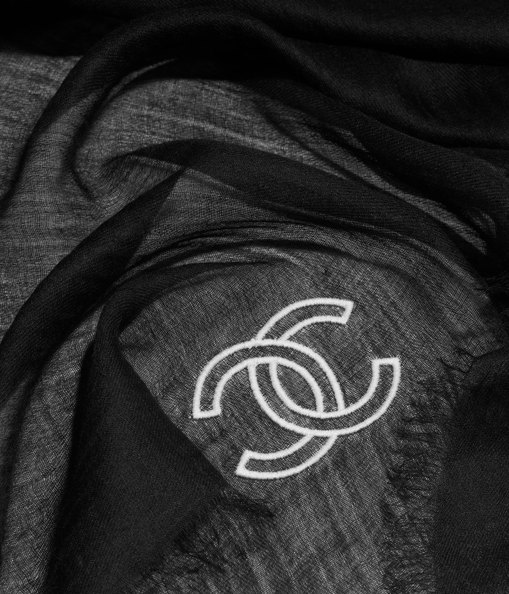 《シンプル♪2色》CHANEL 25P CCロゴ カシミヤ ストール