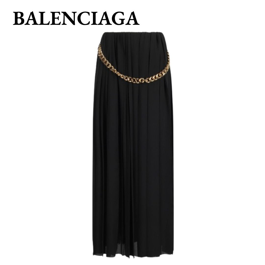 【VIP価格】BALENCIAGA チェーン付き プリーツスカート