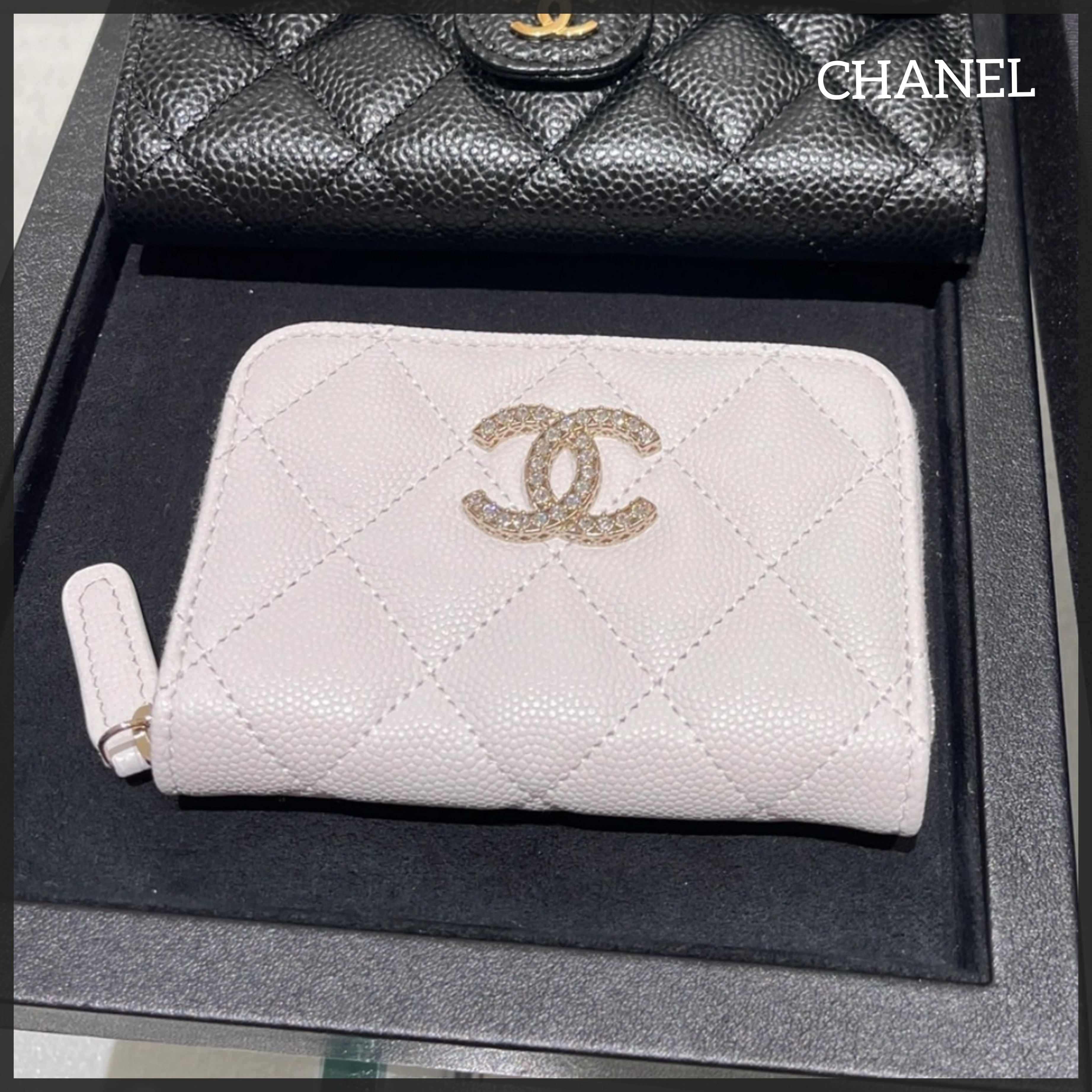 【必見★】CHANEL レディース ジップ コインパース White☆