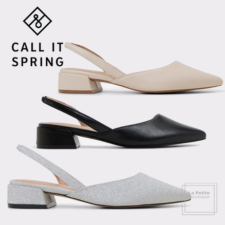 Call It Spring グリッター スリングバック ミニヒール パンプス