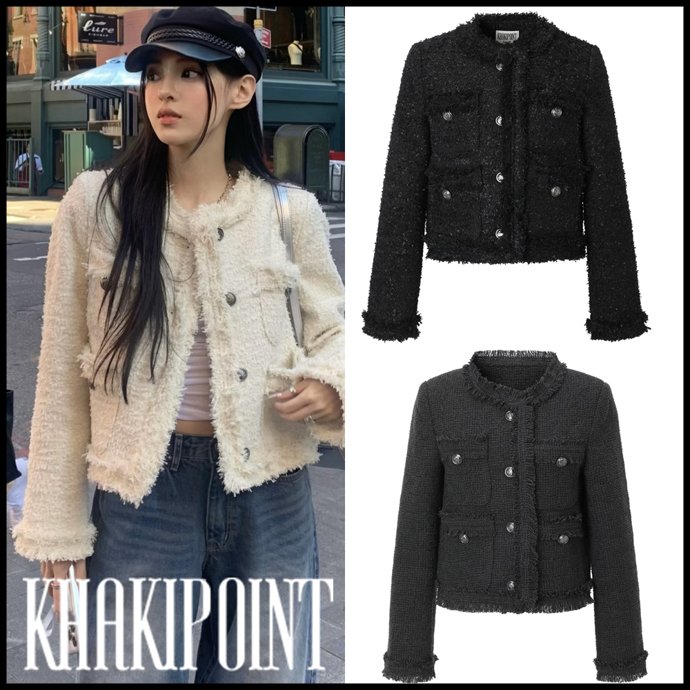 KHAKIPOINT ■ Antique Crop Tweed Jacket