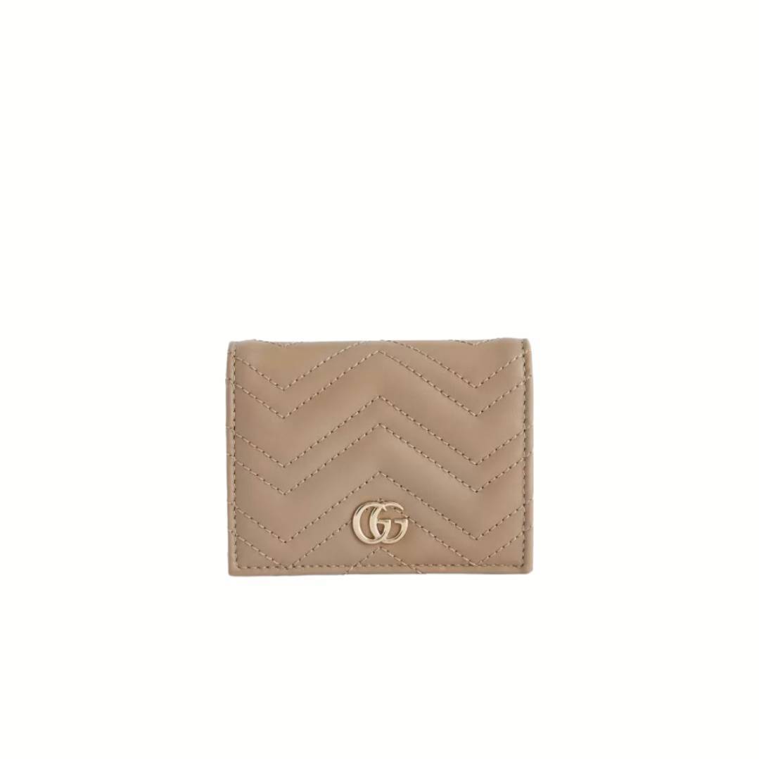 GUCCI グッチ GG Marmont レザーウォレット ベージュ