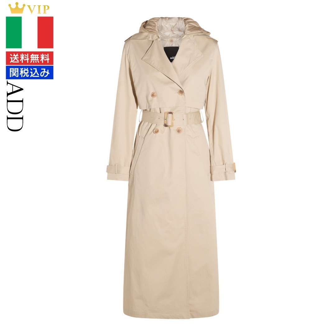 VIP【関税送料無料】希少 ADD BEIGE COTTON TRENCH COAT