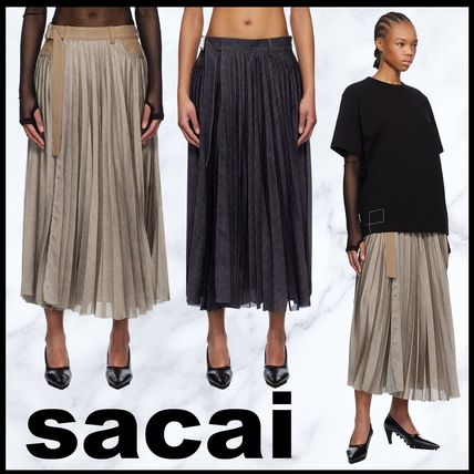 ベージュ系 sacai(サカイ) スカート(レディース) - 海外通販のBUYMA