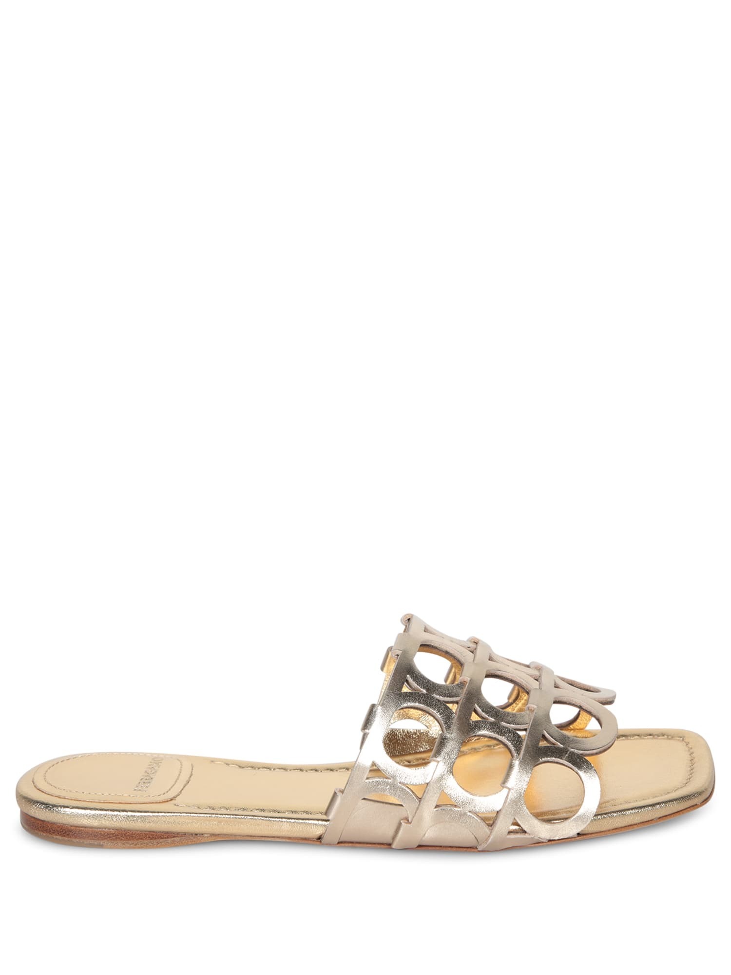 【送料&関税込】Ferragamo Erne Gancini Gold Sandals