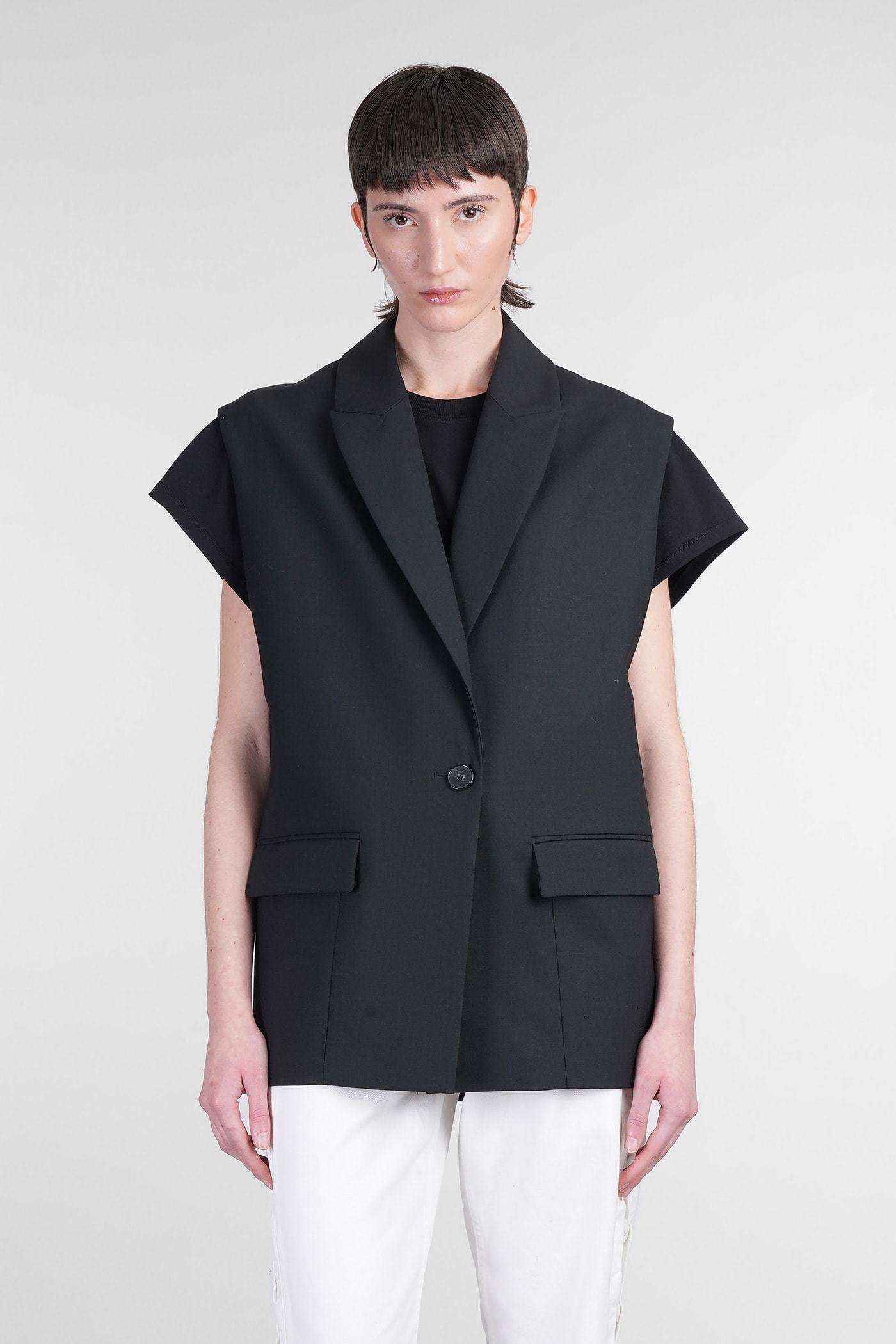 【送料&関税込】IRO Cynesa Blazer In Black Polyester