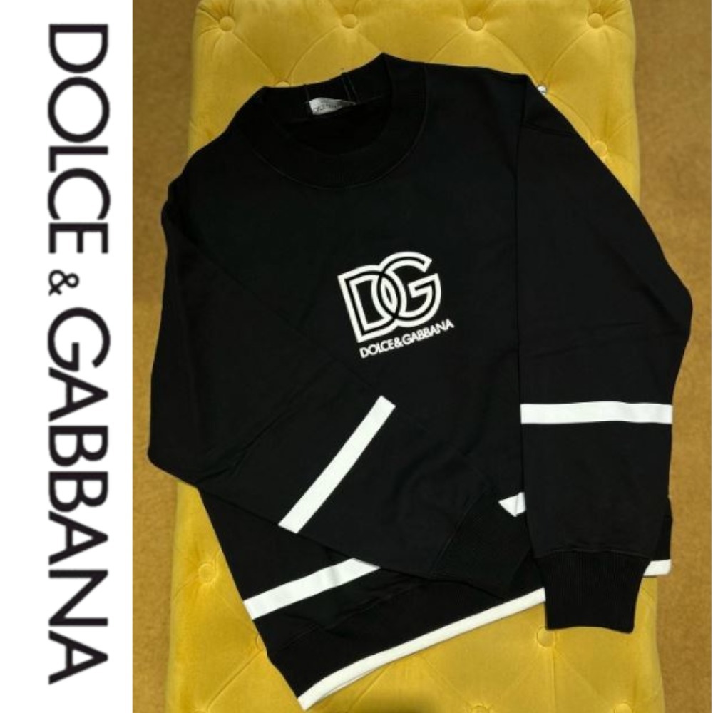 早い者勝ち【D&G】DGロゴ クルーネックスウェットシャツ