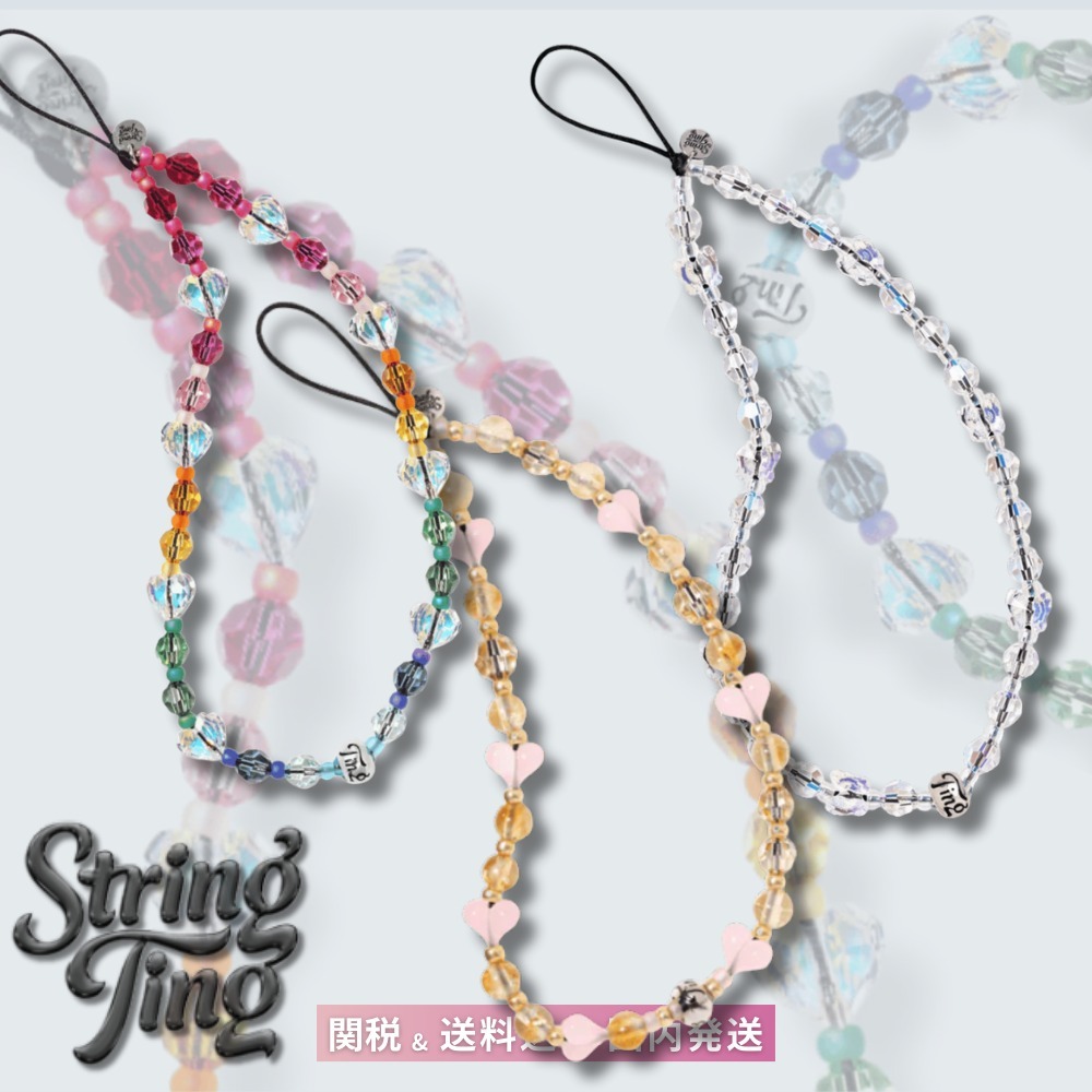 String Ting * Light Of The Heart Wristlet Phone Strap ハート