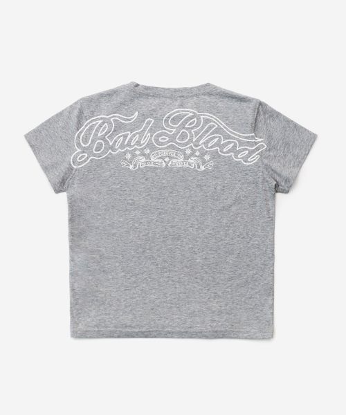 【BADBLOOD】Mystic 1/2 Print T-Shirt Slim fit - Grey