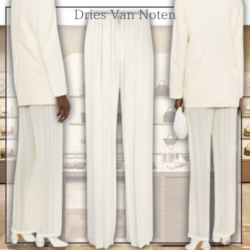 【繊細なプリーツ】Dries Van Noten クレープパンツ