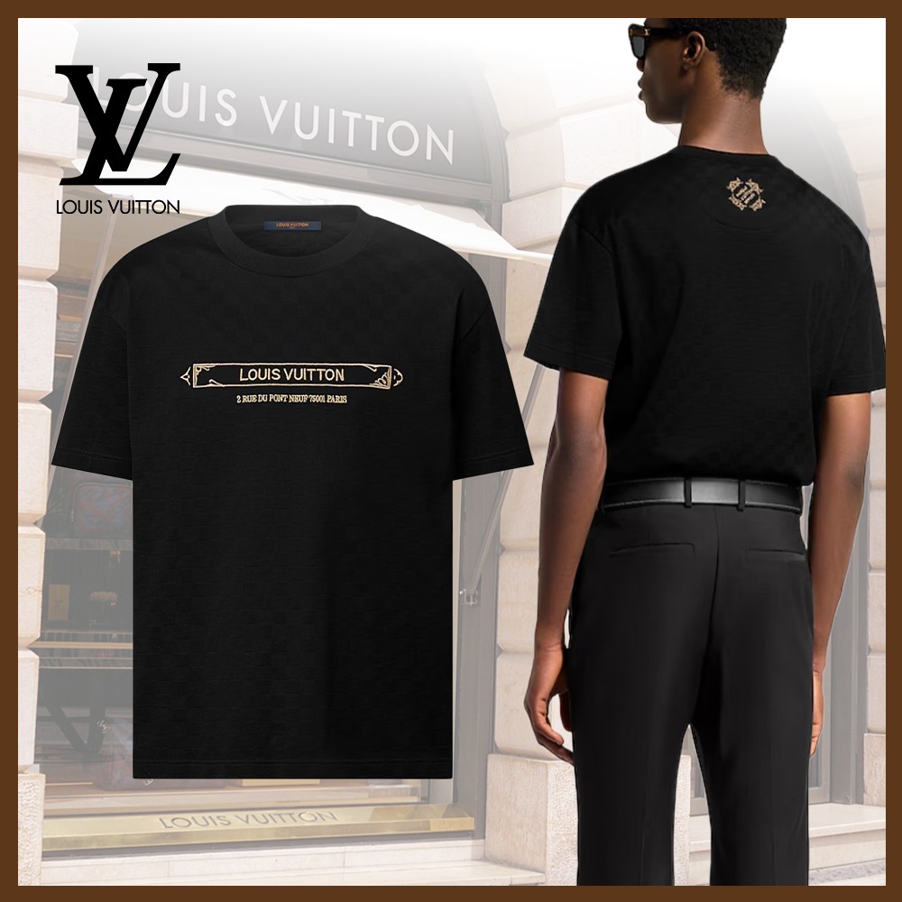 【夏のマストアイテム☆】LV ダミエ ブラックピケ Tシャツ