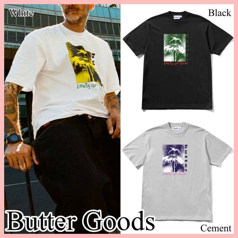 Butter Goods Beauty Tシャツ 半袖 White Black Cement 送料込み