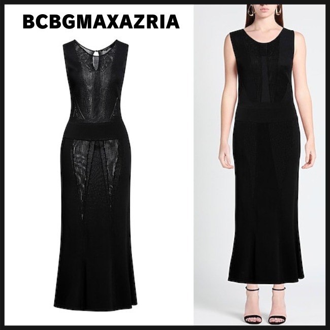 【BCBGMAXAZRIA】 フレア ニットワンピース ※送関込