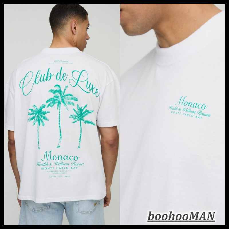 ★boohoo★デラックス MONACO プリント Tシャツ(送料込)