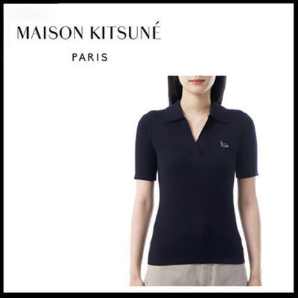 ネイビー（紺）系 S MAISON KITSUNE(メゾンキツネ) ポロシャツ