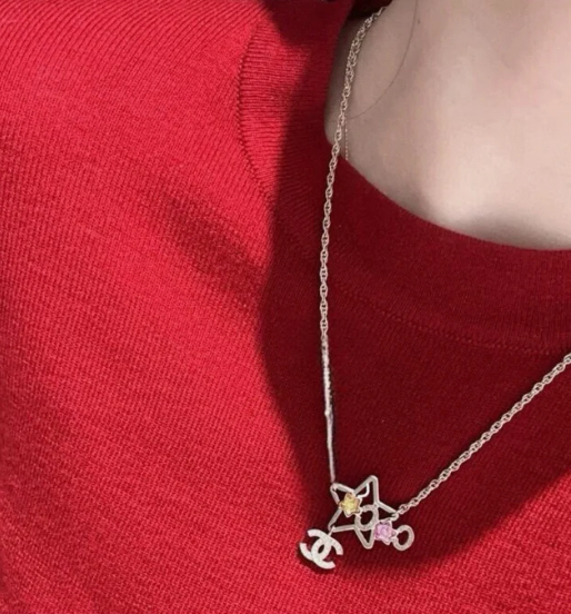 《CHANEL》ペンダント ネックレス ゴールド 星 スター CCロゴ