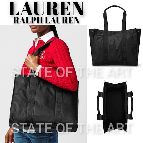 【Lauren Ralph Lauren】Stevie ナイロン トートバッグ
