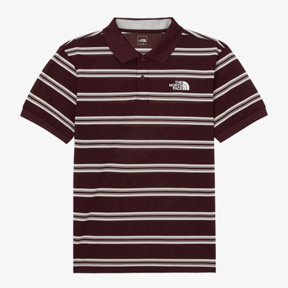 ★THE NORTH FACE★ Men's Coolmax Line Short Sleeve Polo WINE