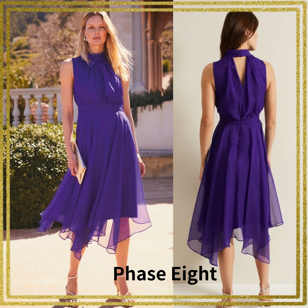 【Phase Eight】ルシンダフィットアンドフレアドレスワンピース